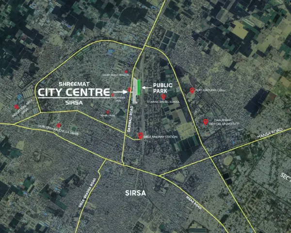 City Centre Sirsa Location Map